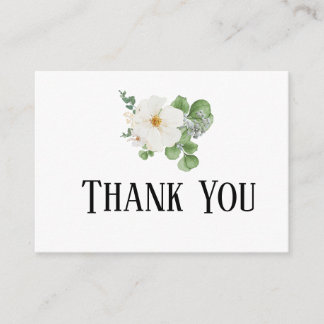 Classy modern minimalist Floral Enclosure Card Begleitkarte