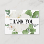 Classy modern minimalist Floral Enclosure Card Begleitkarte (Vorderseite)
