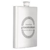 Classy Modern Personalisiert Bachelor Party Flachmann (Rechts)