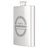 Classy Modern Personalisiert Bachelor Party Flachmann (Links)