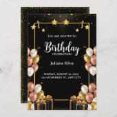 Classy Moments Geburtstagsfeier Einladung (Vorne/Hinten)