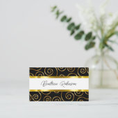 Classy Monogram Business Cards Visitenkarte (Stehend Vorderseite)