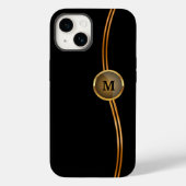 Classy Monogram Cool Trendy Case-Mate iPhone Hülle (Rückseite)