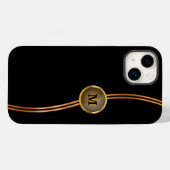 Classy Monogram Cool Trendy Case-Mate iPhone Hülle (Rückseite (Horizontal))