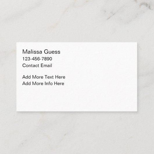 Classy Monogram Elegant Business Cards Visitenkarte (Rückseite)