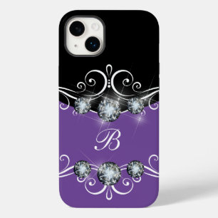 Classy Monogram Glitzy Bling Case-Mate iPhone 14 Plus Hülle