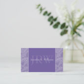 Classy Monogram Periwinkle Business Card Visitenkarte (Stehend Vorderseite)