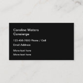 Classy Monogram Personal Concierge Visitenkarte (Rückseite)