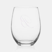 Classy Monogram Weinglas Ohne Stiel (Rückseite)