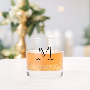 Classy Monogram Whiskyglas