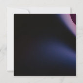 Classy Moody Black Dark Lila Rose Brautparty Einladung (Rückseite)