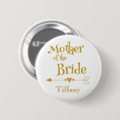 Classy Mother of the Bride Button (Vorne & Hinten)