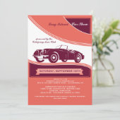Classy Motorcar Show Ankündigung/Einladung Einladung (Stehend Vorderseite)