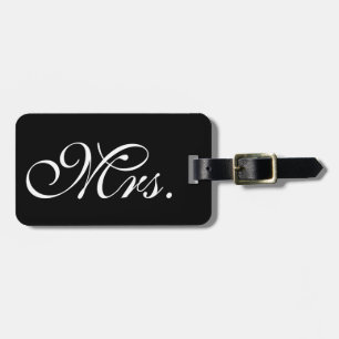 Classy Mrs. Black Luggage Tag Gepäckanhänger
