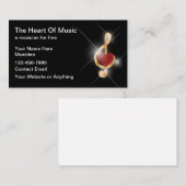 Classy Musician oder Musikkapelle Visitenkarte (Vorne/Hinten)