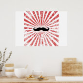 Classy Mustache Poster (Küche)