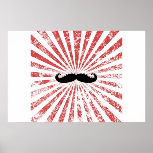Classy Mustache Poster (Vorne)