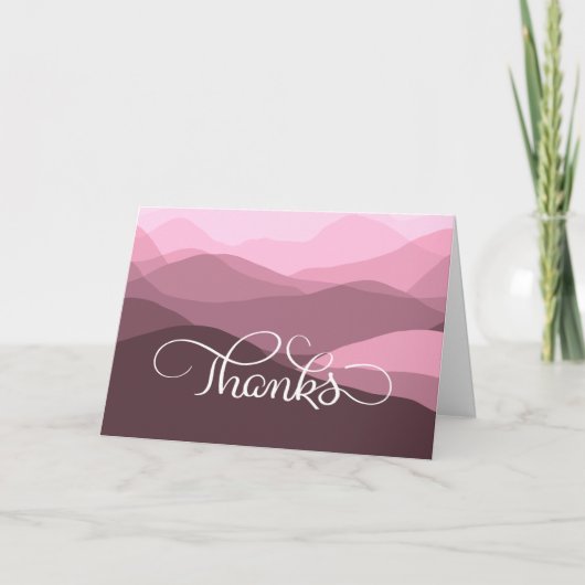 Classy Nature Inspired Business Thank You Cards Dankeskarte (Vorderseite)