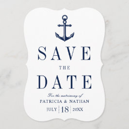 Classy Nautical Anchor Save the Date