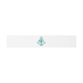 Classy nautical logo Hochzeit Einladung Bauchband Einladungsbanderole (Flach)