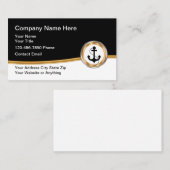 Classy Nautical Marine Anchor Visitenkarte (Vorne/Hinten)