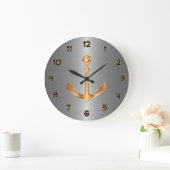 Classy Nautical Wall Decor Clocks Große Wanduhr (Zuhause)