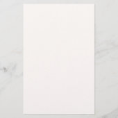 Classy Navy Blue Ivory Briefpapier (Rückseite)