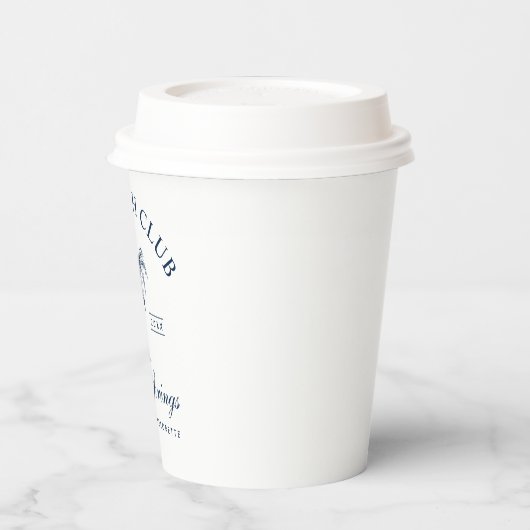 Classy Navy Junggeselinnen-Abschied Pappbecher (Links)