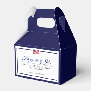 Classy Navy Patriotic Themed   Favor Box Geschenkschachtel