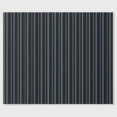 Classy Navy und Gold Multicolor Stripes Geschenkpapier (Flach)