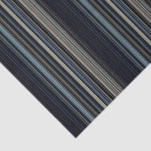 Classy Navy und Gold Multicolor Stripes Seidenpapier (Ausschnitt)