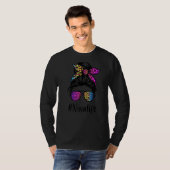 Classy Nina life Messy Bun Rainbow Leopard Mutter' T-Shirt (Vorne ganz)