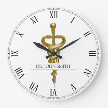 Classy Noble Medical Asclepius Elegantes Gold Silb