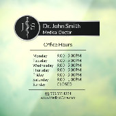 Classy Noble Medical Asclepius Rod Openings Stunde Fensteraufkleber (Blatt 3)