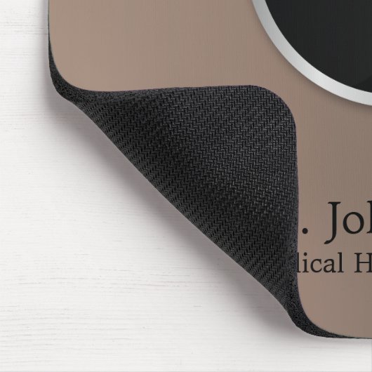 Classy Noble Medical Rod of Asclepius Silver Mousepad (Ecke)