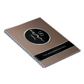 Classy Noble Rod of Asclepius Medical Silver Notizblock (Rechte Seite)