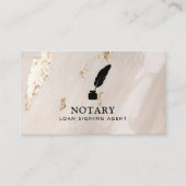 Classy Notary Loan Signing Agent QR Code Gold Foil Visitenkarte (Vorderseite)