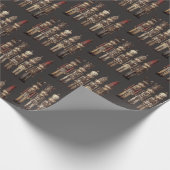 Classy Nutcracker Soldiers Brown Traditional Geschenkpapier (Ecke)