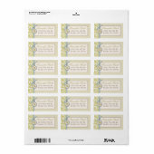 Classy Olive Address Label Adressaufkleber (Vorne)