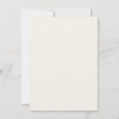 Classy Ombre Coral Tischnummer Card (Rückseite)