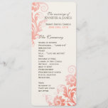 Classy Ombre Coral Wedding Program Programm<br><div class="desc">Sammlung erstellt von Colorful Designs Inc. Copyright 2013.</div>