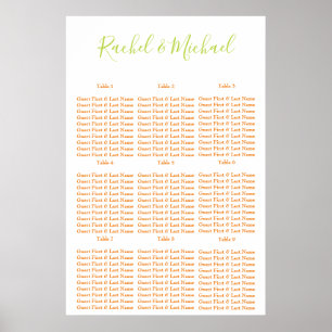 Classy Orange and Green Poster
