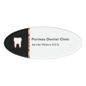 Classy Oval Dental Office-Mitarbeiter Namenschild (Vorderseite)