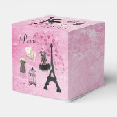 Classy Paris Fashion Eiffel Tower Geschenkschachtel (Rückseite)