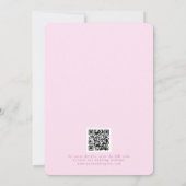 Classy Pastel Pink Elegantes Skript Save the Date (Rückseite)
