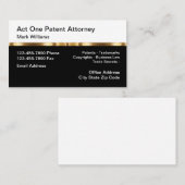 Classy Patent Attorney Business Law Visitenkarte (Vorne/Hinten)
