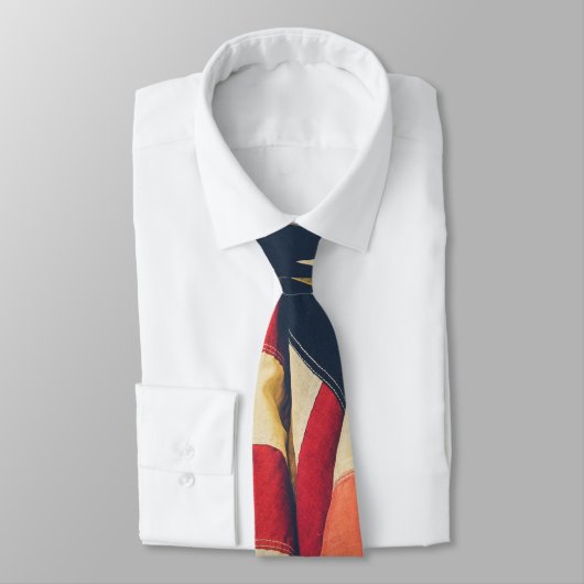 Classy Patriotic American Flag Nah Up Neck Tie Krawatte (Gebunden)