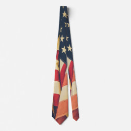 Classy Patriotic American Flag Nah Up Neck Tie Krawatte