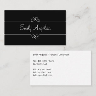 Classy Personal Concierge Beruflich Visitenkarte