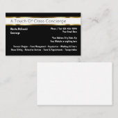 Classy Personal Concierge Businesscards Terminkarte (Vorne/Hinten)